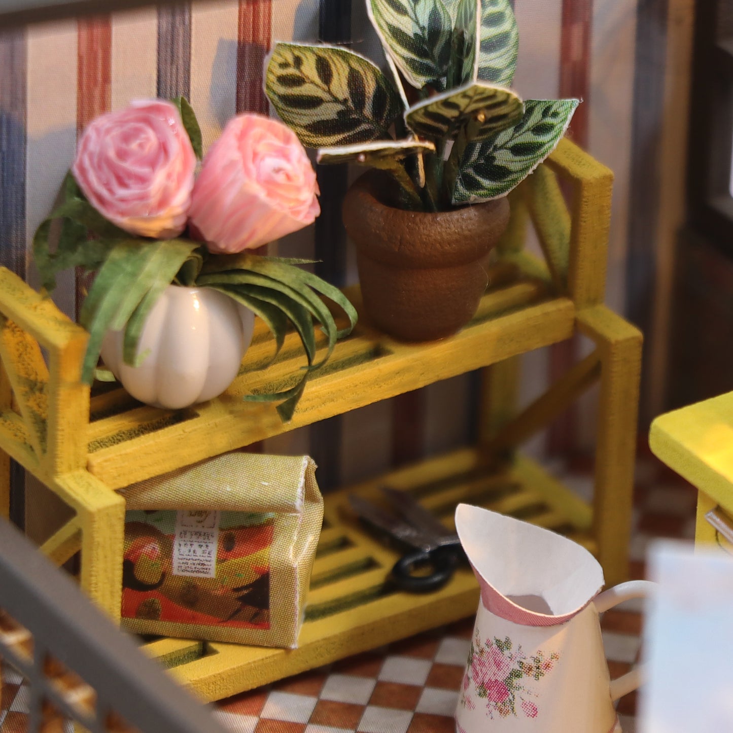 DIY M2132 ’Dream Building Pavilion‘ w/Dust Proof Cover, LED Lights and Glues, Wooden Miniature Dollhouse Furniture Kits