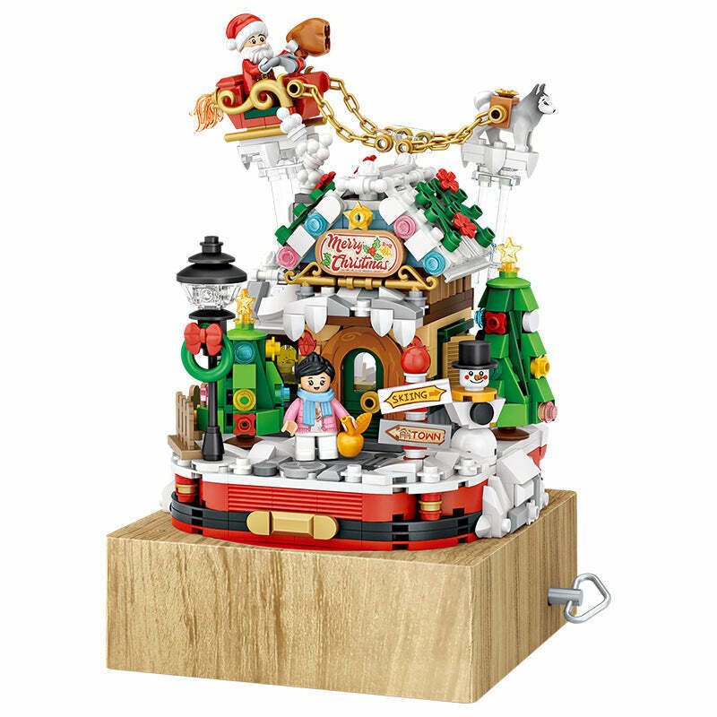 LOZ Mini Building Blocks Christmas House Music Box (1238) – Devon