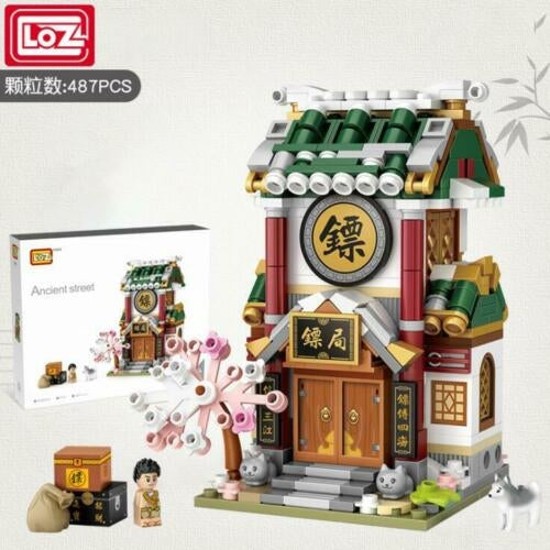 LOZ Mini Block Ancient Shopping Street Mini Building Toy Shop - Escort Shop (1741)