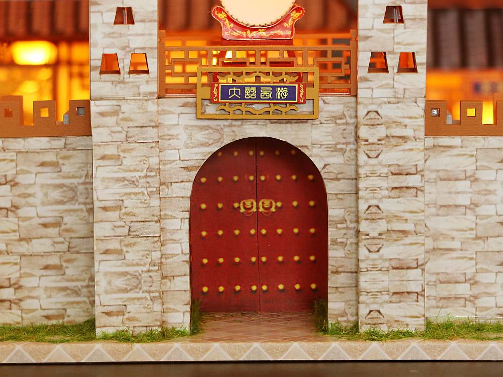 Wooden Miniature Dollhouse Furniture Kits "Life-Long Love" (PC2011) w/LED Lights, Dust Cover and Glues