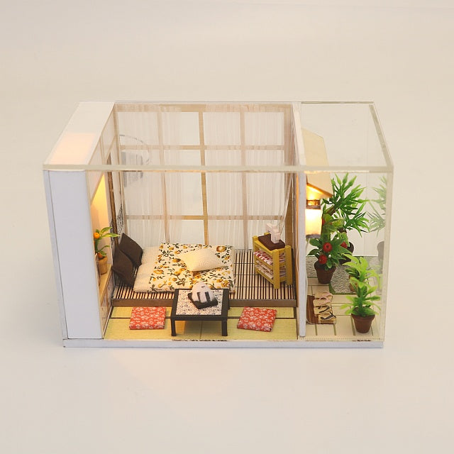 Wooden Miniature Doll House Furniture Kit DIY Doll House DIY Furniture Doll House and Miniature Gifts