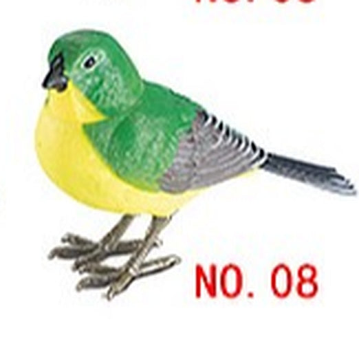 Lighting Control Function Bird Painted Bunting Home Garden Decor Children's Electronic Toy Bird