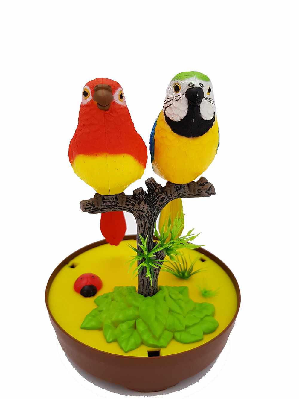 Sound Control Function Parrot Bird Pets in the Cage Music Singing Bird Baby Toys Christmas Gift for Kids