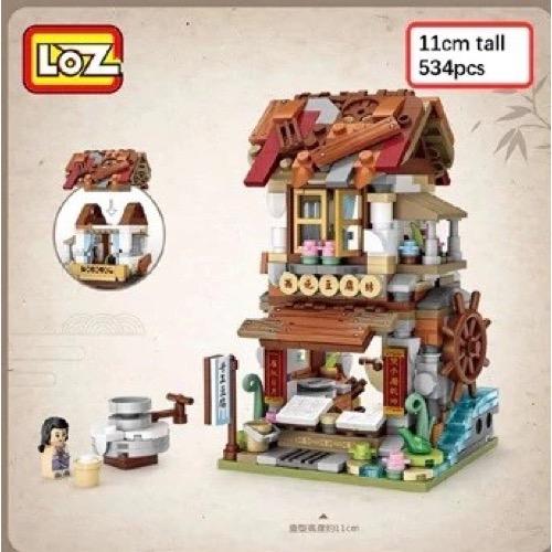 LOZ Mini Block Ancient Shopping Street Building Street Toy - Tofu Shop (1736)