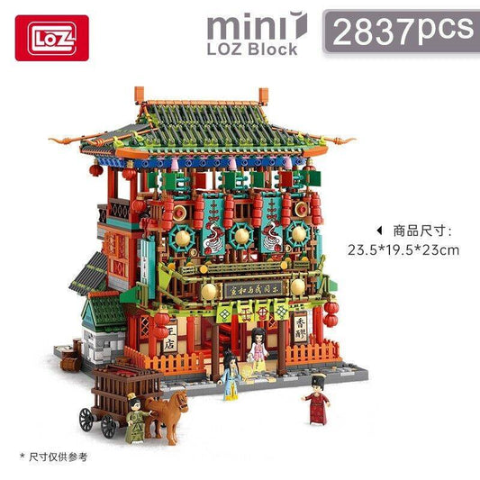 LOZ Architecture Series Ancient Street (1056) Mini Building Blocks Gifts