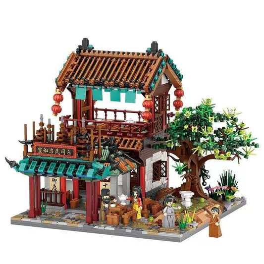 LOZ Architecture Series Ancient Street (1058) Mini Building Blocks Gifts