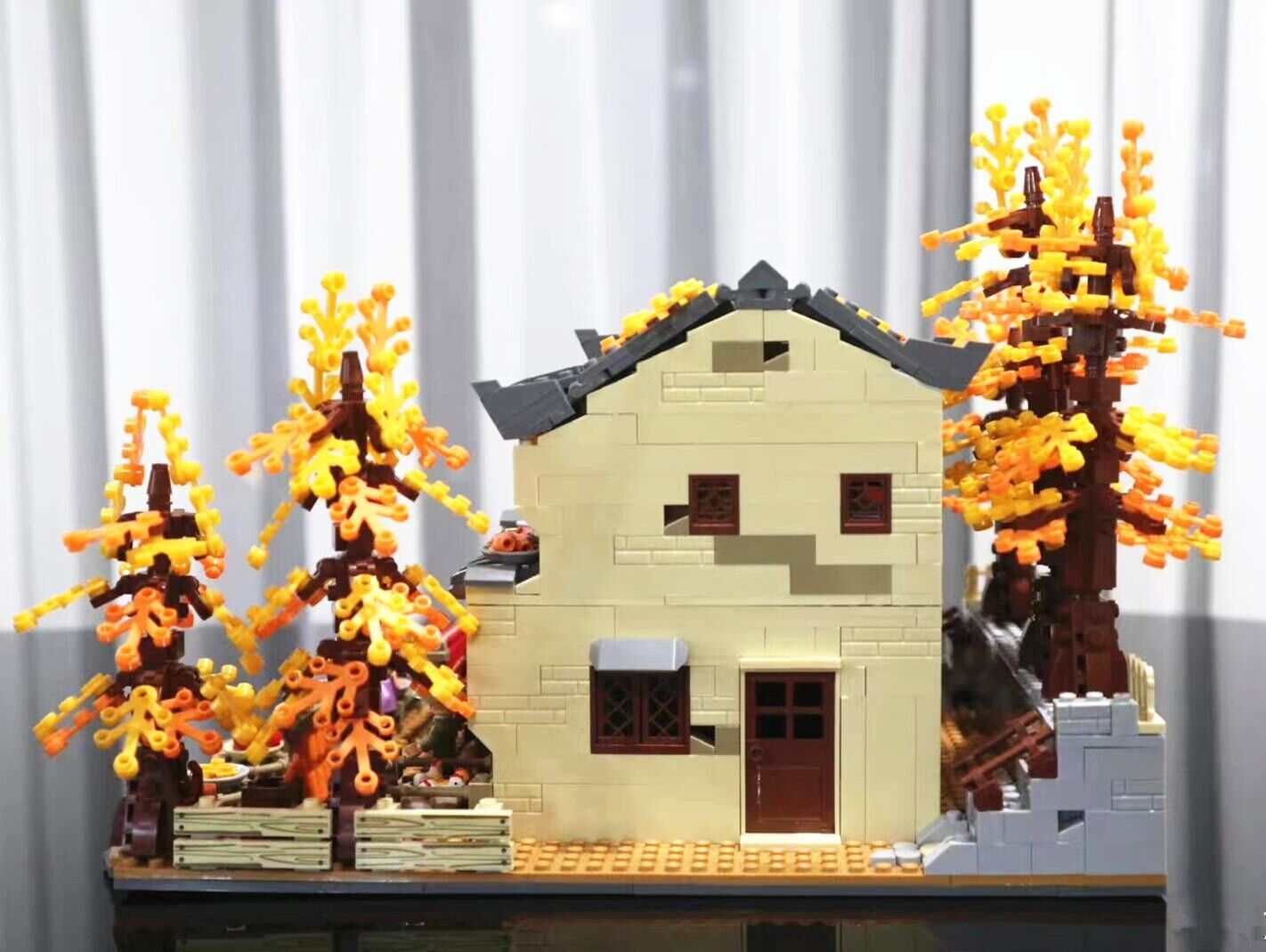 LOZ Architecture Series Autumn Sun (1071) Mini Building Blocks Gifts