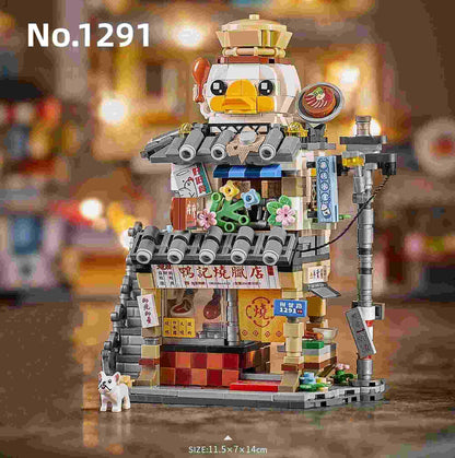 LOZ Mini Street Ducks Roast Meat Shop (1291) Interlocking Blocks Toys Gifts