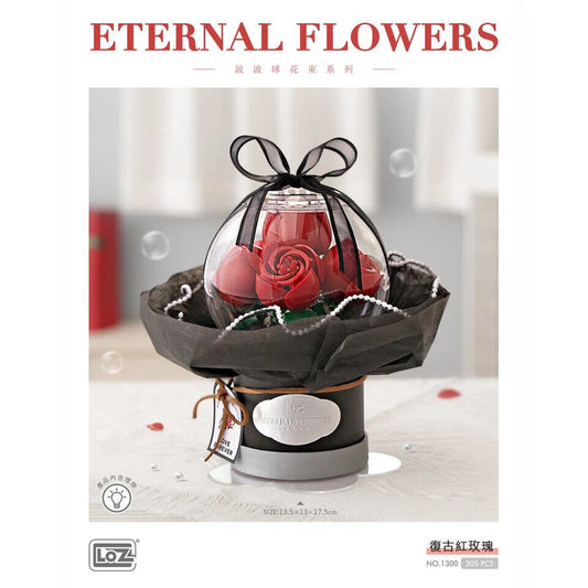 LOZ Series Eternal Flowers (1300) Mini Interlocking Blocks Toys Gifts
