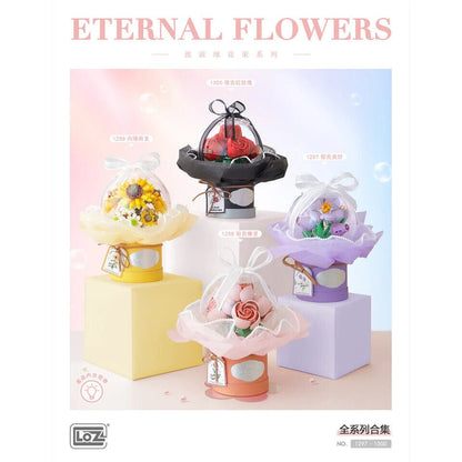 LOZ Series Eternal Flowers (1298) Mini Interlocking Blocks Toys Gifts