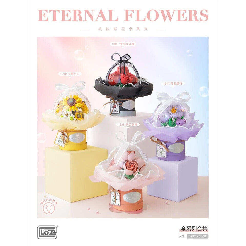 LOZ Series Eternal Flowers (1299) Mini Interlocking Blocks Toys Gifts