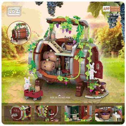 LOZ Brewing Barrel (2206) Mini Particle Building Blocks Gifts for Children