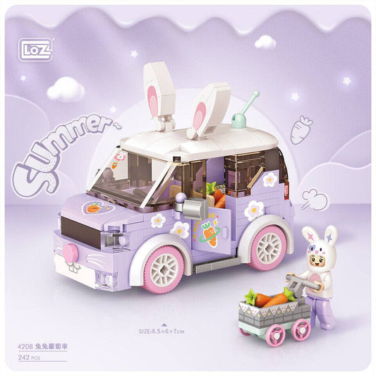 LOZ Car Seriers SWEET BUNNY RADISH CAR (4208) Building Block Toys for Children Birthday Presents