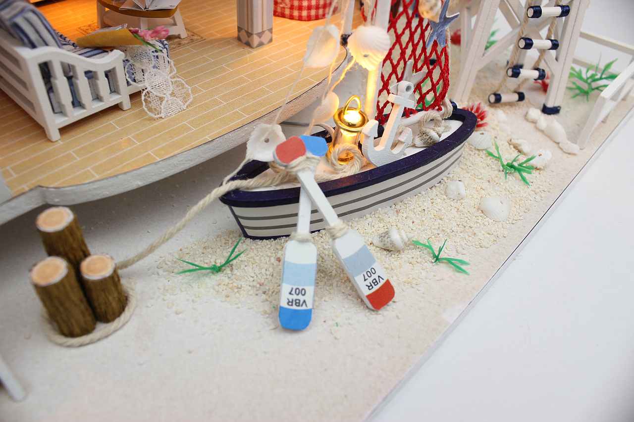 Miniature Dollhouse 'Legend of the Blue Sea‘ (13844) w/ Glues and LEDs  Gifts for Friends