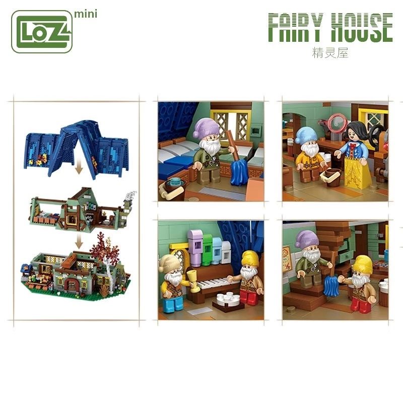 LOZ Mini Particle Building Blocks Creative Sprite House (1036) Block Toys Gifts