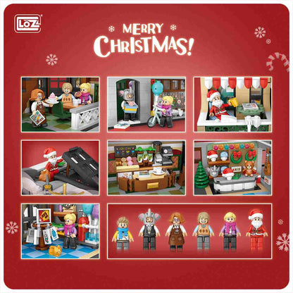 LOZ Mini Particle Building Blocks Christmas Coffee Shop (1054) Block Toys Gifts for Children