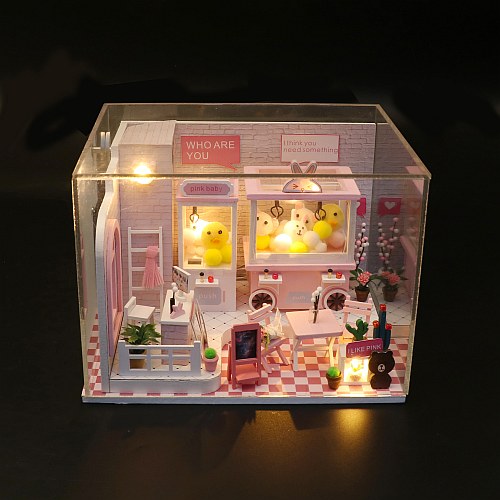 DIY C009 'Do Re Mi' Toy Shop Wooden Miniature Doll house Furniture Kits w/ LEDs