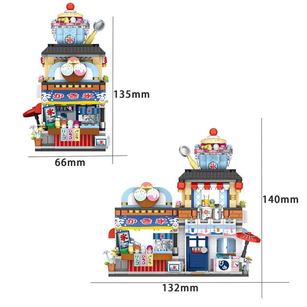LOZ Mini Particle Building Blocks Japanese Shave Ice Shop (1219) Block Toys Gifts for Children