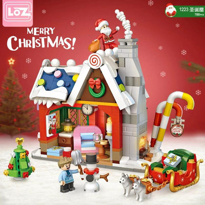 LOZ Mini Particle Building Blocks Christmas House (1223) Block Toys Gifts for Children