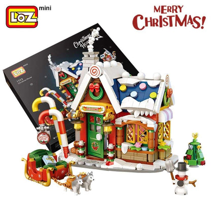 LOZ Mini Particle Building Blocks Christmas House (1223) Block Toys Gifts for Children