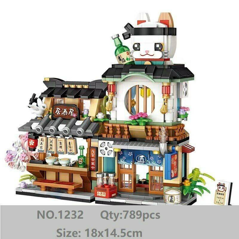 LOZ Mini Particle Building Blocks Creative Izakaya (1232) Block Toys Gifts for Children