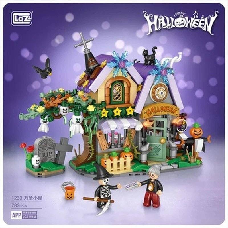 LOZ Mini Particle Building Blocks Halloween House (1233)