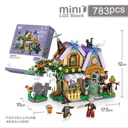LOZ Mini Particle Building Blocks Halloween House (1233)