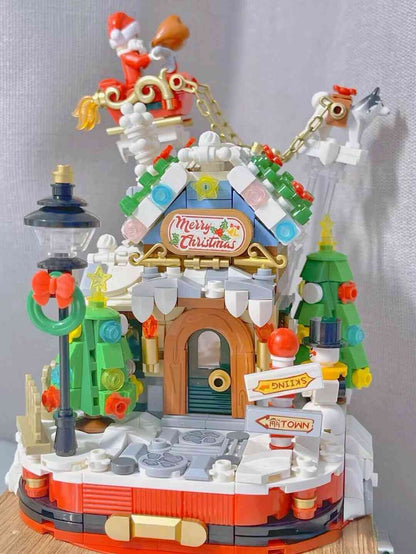 LOZ Mini Building Blocks Christmas House Music Box (1238)