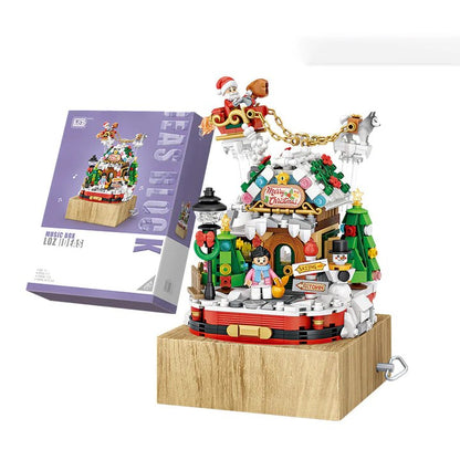 LOZ Mini Building Blocks Christmas House Music Box (1238)