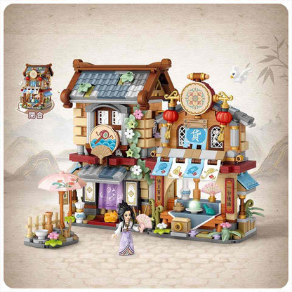 LOZ Mini Building Blocks Ancient Street Grocery Store (1244) Mini Block Toys