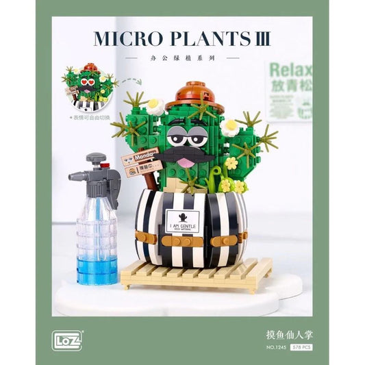LOZ Micro Plants III Round Cactus (1245)