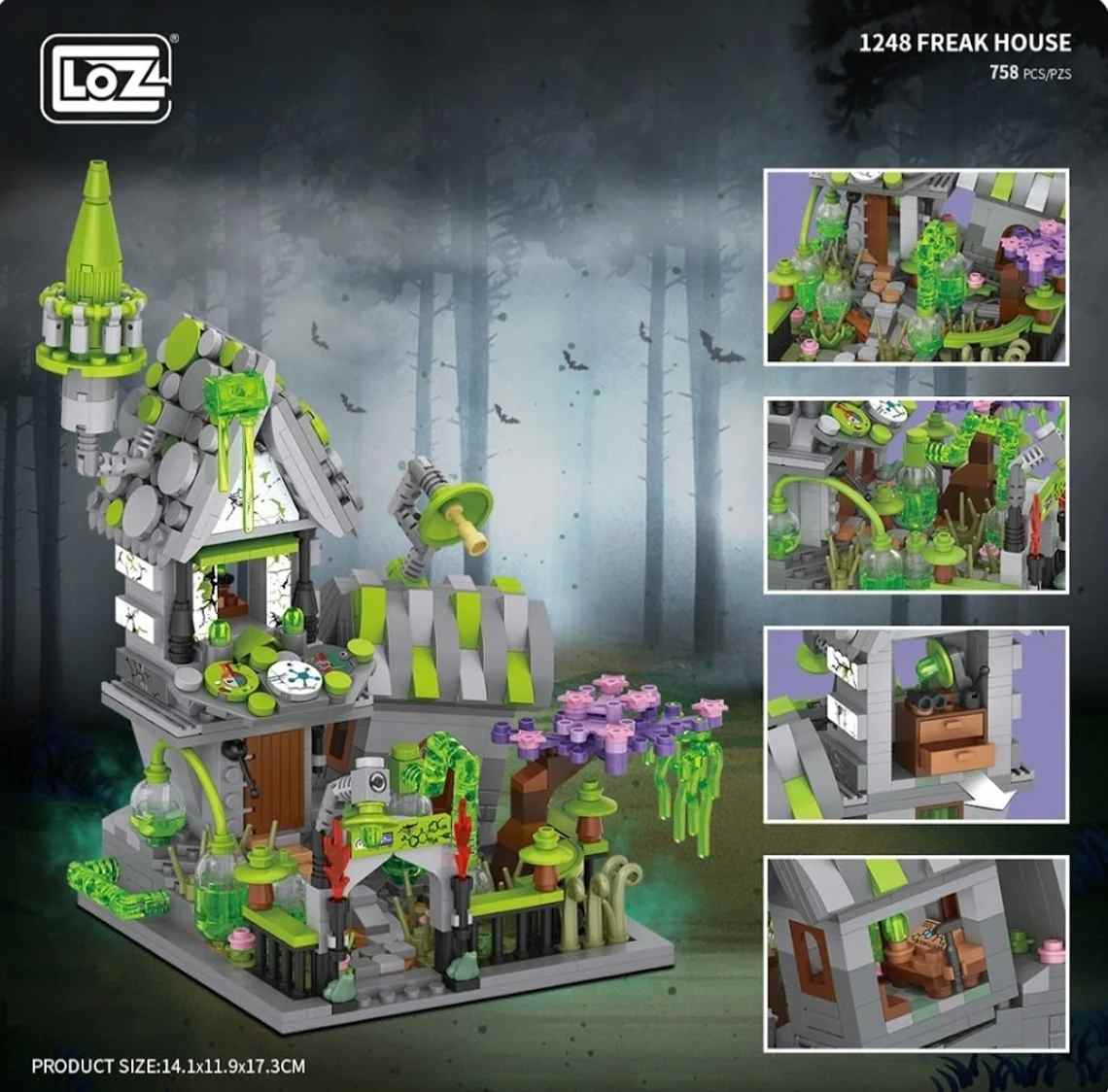LOZ Mini Building Blocks Freak House (1248) Mini Block Toys Christmas Gifts
