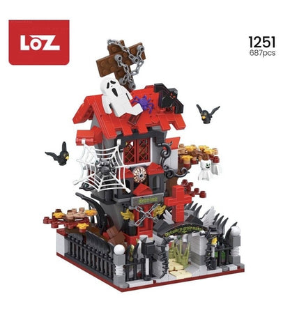 LOZ Mini Building Blocks Haunted House (1251) Mini Block Toys Christmas Gifts