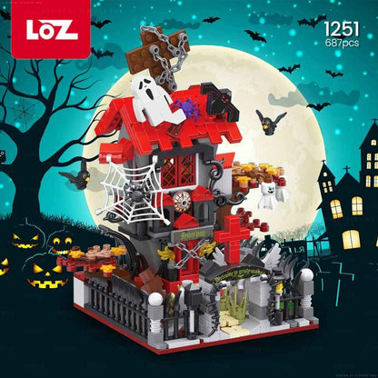 LOZ Mini Building Blocks Haunted House (1251) Mini Block Toys Christmas Gifts