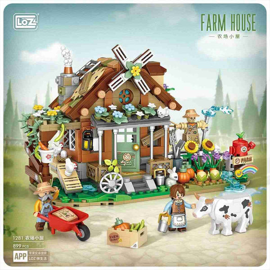 LOZ Mini Building Blocks Farm House (1281) Interlocking Blocks Toys Gifts