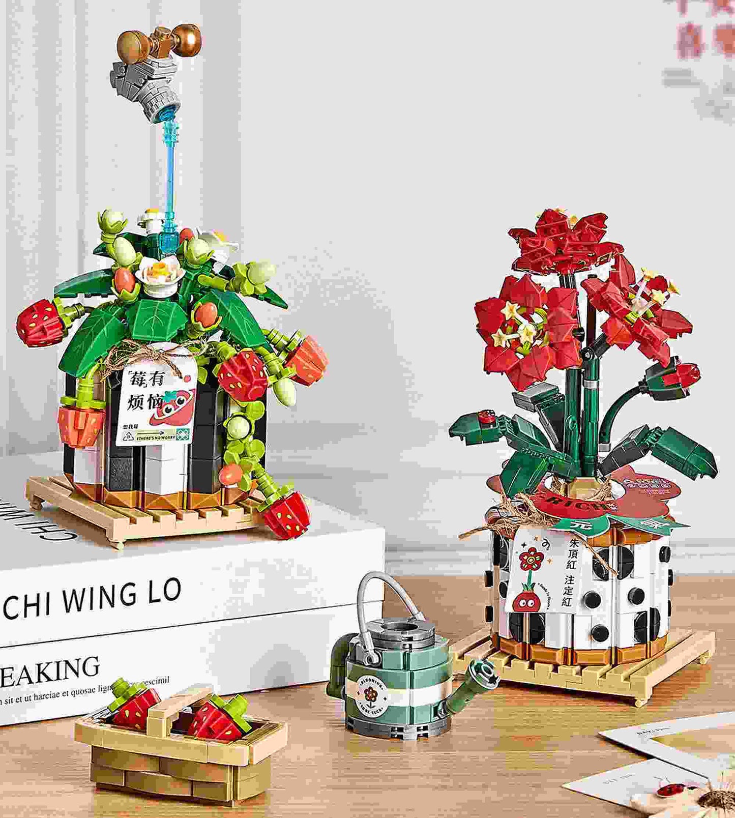 LOZ mini Blocks Kids Building Toys Flowers Potted Plants (1284) Interlocking Blocks Toys Gifts