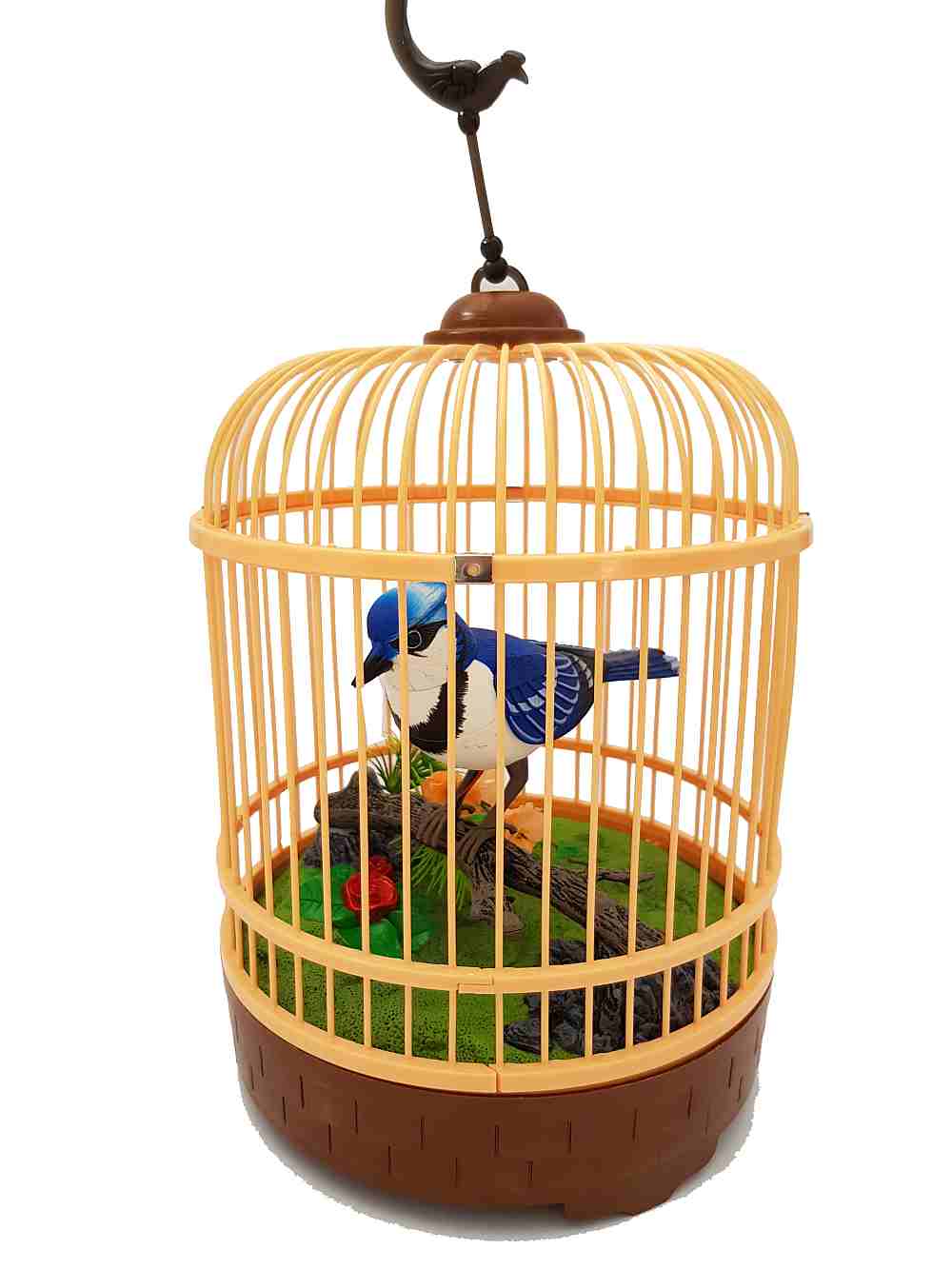 Sound Control Function Bird Pets in the Cage Music Singing Bird Baby Toys Christmas Gift for Kids