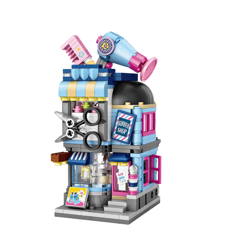 LOZ Mini Block Shopping Street Building Street Toy - Barber Shop (1645)