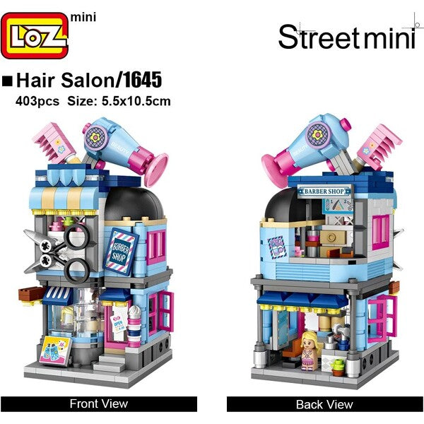LOZ Mini Block Shopping Street Building Street Toy - Barber Shop (1645)