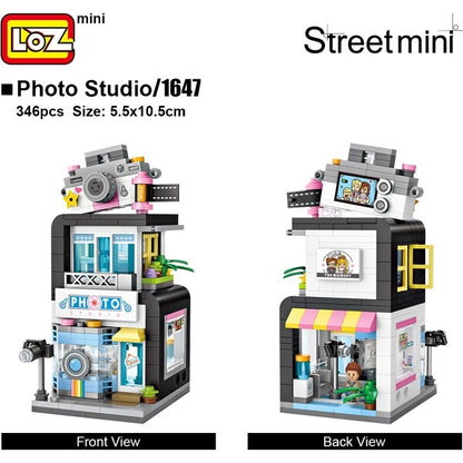 LOZ Mini Block Shopping Street Building Street Toy - Photo Studio (1647)