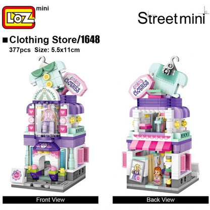 LOZ Mini Block Shopping Street Building Street Toy - Clothing Store (1648)