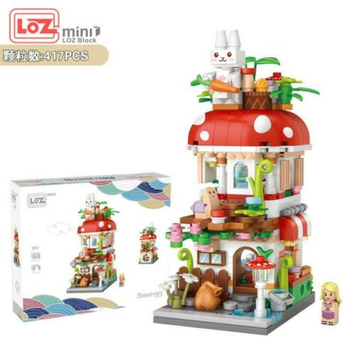 LOZ Mini Block Shopping Street Mini Nano Building Street Toy Shop - Mushroom House (1651)