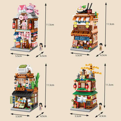 LOZ Mini Block Shopping Street Building Block Toy - MATCHA SHOP (1656)