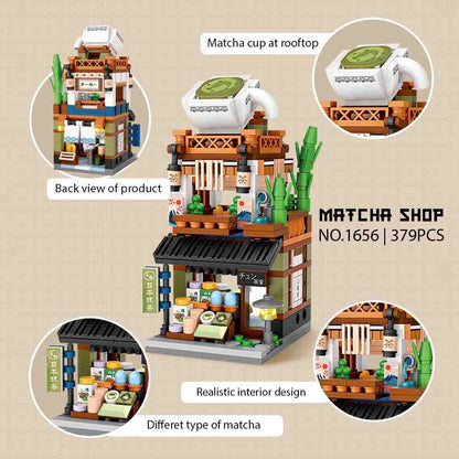 LOZ Mini Block Shopping Street Building Block Toy - MATCHA SHOP (1656)