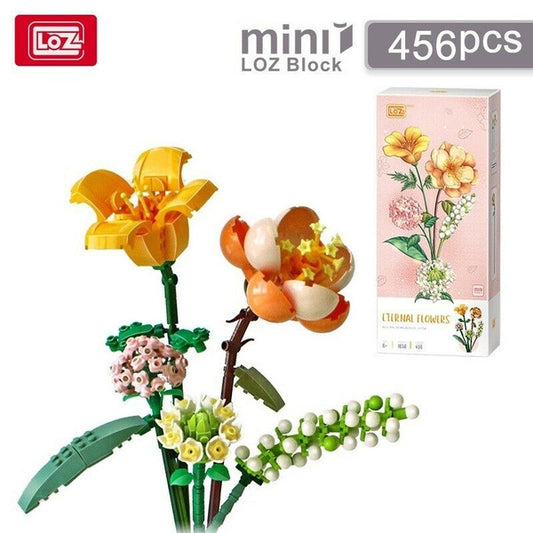 LOZ Mini Block Eternal Flower Building Block Toy - ETERNAL FLOWER (1658)