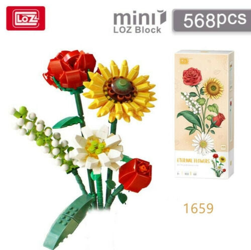 LOZ Mini Block Eternal Flower Building Block Toy - ETERNAL FLOWER (1659)