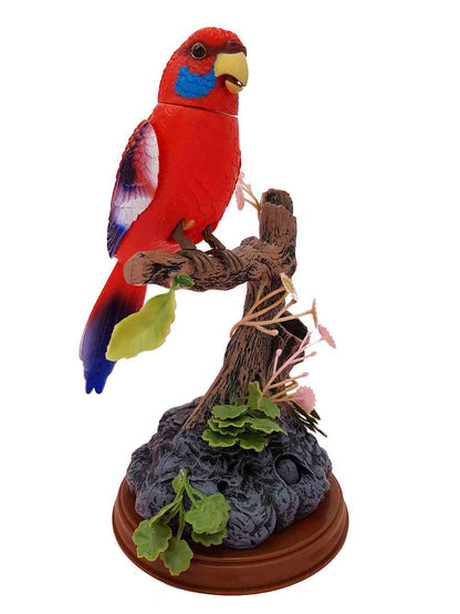 Eastern Rosella Sound Control Function Bird Little Bird Electronics Animated Singing Bird Electronic Voice-Activated Parrot Birds Pen Pencil Holder