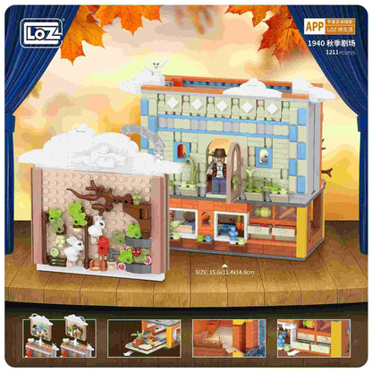 LOZ mini Blocks Kids Building Toys The Rabbit Peter (1940) Home Decor Gift