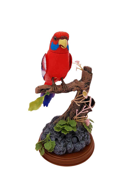 Blue Melopsittacus Undulatus Sound Control Function Singing Bird Electronic Parrot Birds Pen Pencil Holder Toy Bird for Children