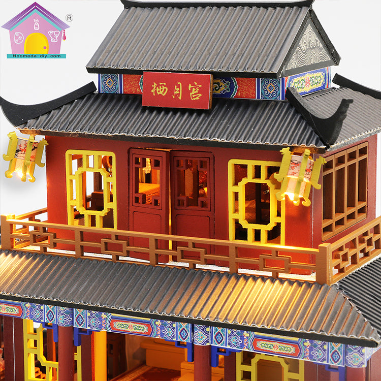 Assemble Doll House 'Eternal Love' (M909) Wooden Miniature Dollhouse Anniversary Gifts
